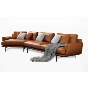 Sienna Luxe Leatherette Sectional Sofa