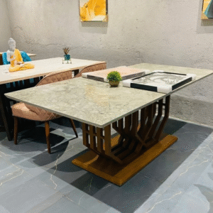 HexaCraft Solid Wood Dining Table