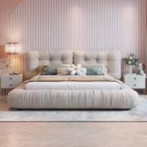 Luna Luxe Upholstered King Bed