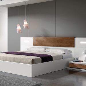 Urban Elegance Wooden Panel Bed