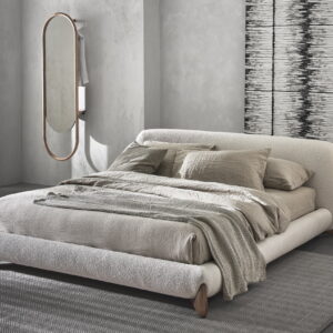 Serene Curve Luxury Upholstered Bed