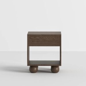 Orba Solid Wood Bedside Table