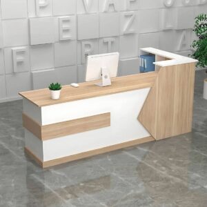 The Apex Geometric Reception Desk