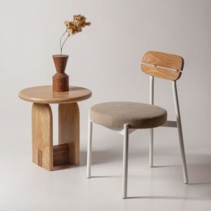 The Aura Bistro Chair & Plateau Side Table