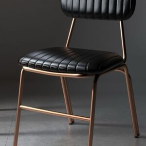 Noir Ribbed Luxe Chair