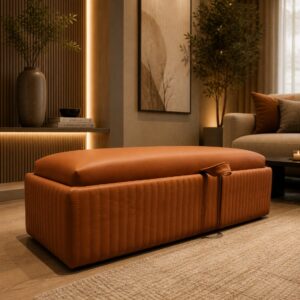 LuxeVault Storage Ottoman