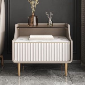 Aurelia Fluted Bedside Table