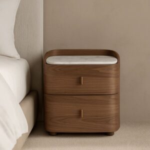 LunaCurve Bedside Table