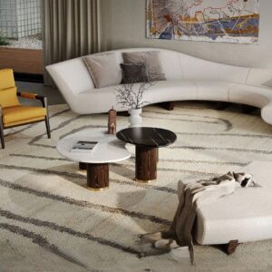 Eclipse Duo Marble Coffee Table