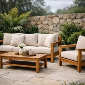 Oak Haven Outdoor Sofa Set
